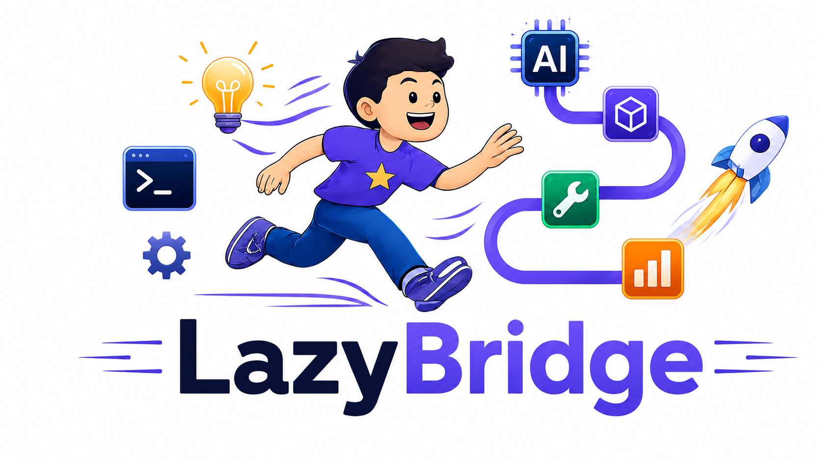 LazyBridge mascot